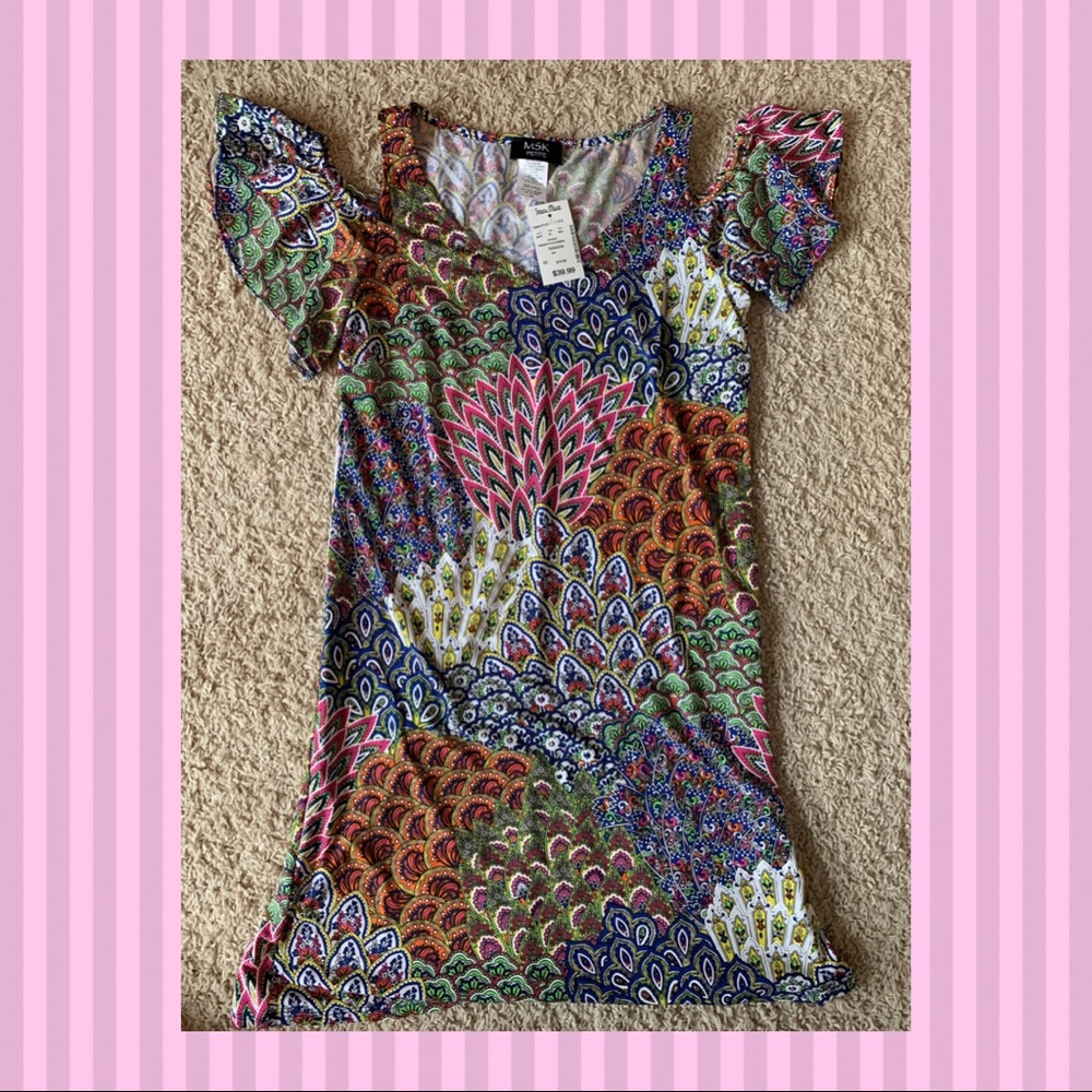 MSK Petite dress floral pattern